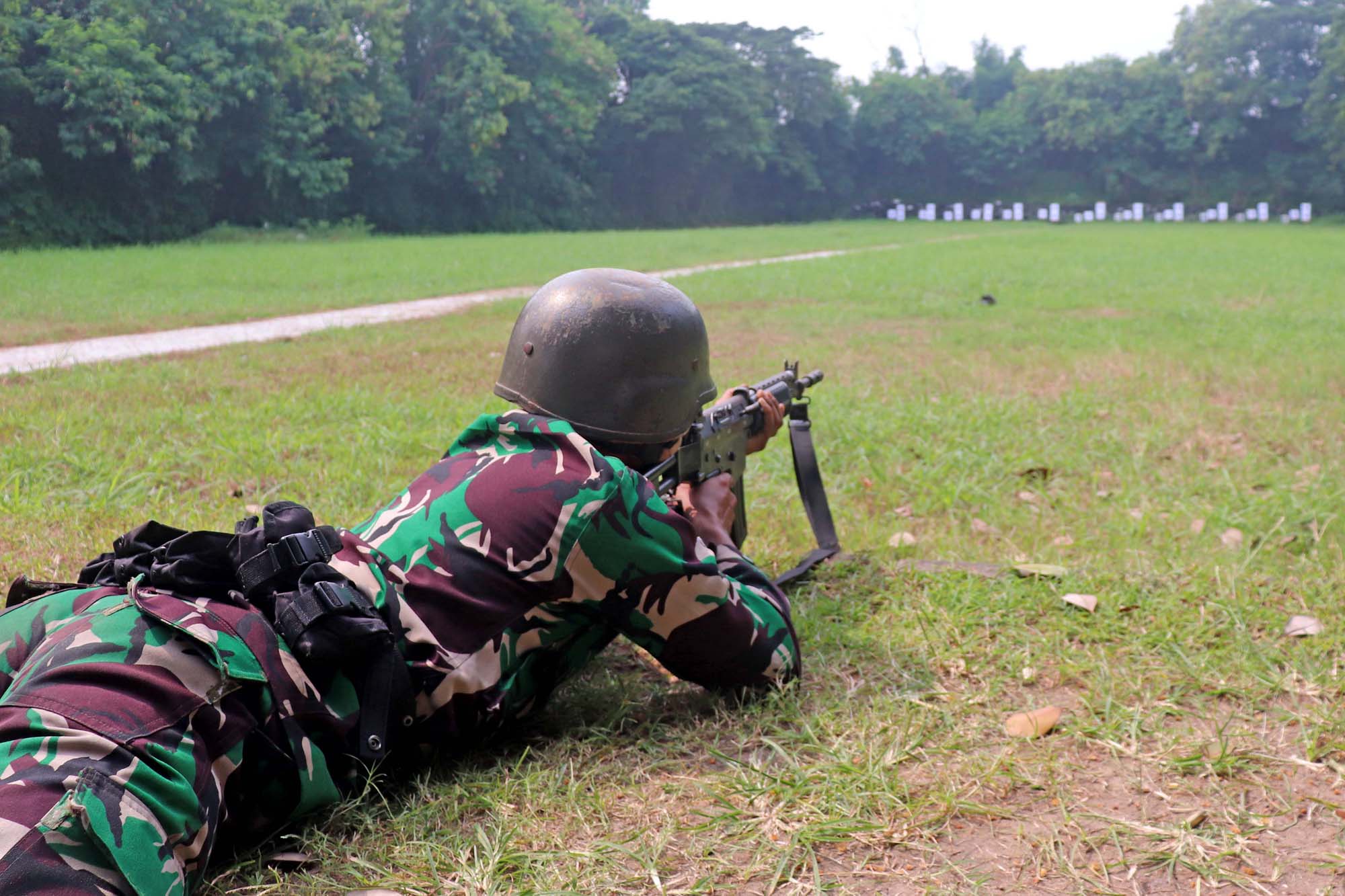 Prajurit Yonif 3 Marinir Tingkatkan Kemampuan Tempur Dengan Berlatih