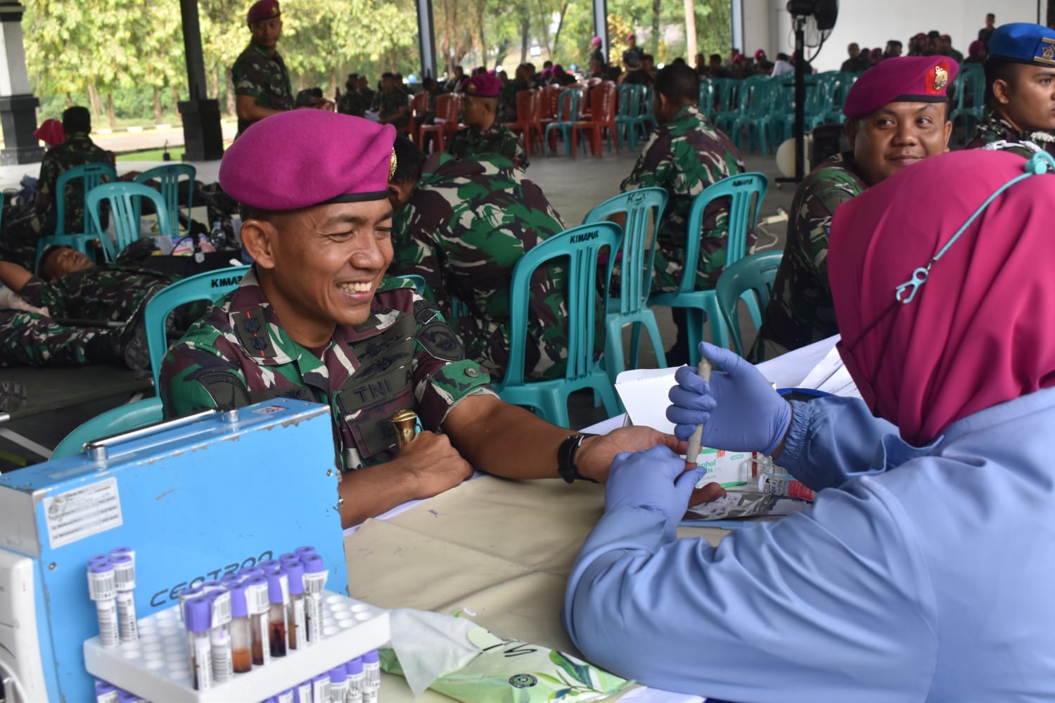 Sambut HUT TNI Ke 77 Tahun, Ratusan Prajurit Marinir Ikuti Kegiatan ...