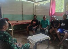 Babinsa 1513-03/Kairatu Desa Ahiolo Ajak Warga Manfaatkan Lahan Tidur untuk Tingkatkan Penghasilan