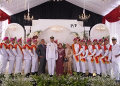 Prajurit Batalyon Arhanud 1 Marinir TNI AL Laksanakan Upacara Hasta Pora