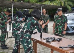 Tingkatkan Profesionalisme Prajurit, Komandan Kodaeral XIV Sorong Mengecek Langsung Latihan Uji Terampil Glagaspur P1-P2