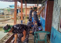Yonif 17 Marinir Pererat Kemanunggalan TNI dengan Masyarakat Belawan