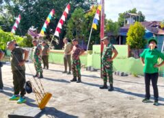 Danramil 1513-02/Taniwel Pimpin Senam dan Jalan Santai Bersama Anggota dan Persit