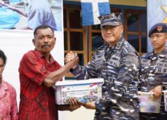 Peringati HUT Ke-1, Kodaeral XIV Sorong Gelar Baksos dan Bakkes di Pulau Kasim