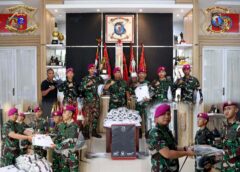 Danyonif 1 Marinir Salurkan Dukungan Penuh Kepada Atlet Taekwondo Marinir Wilayah Surabaya