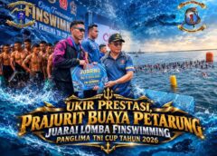 Prajurit Buaya Petarung Ukir Prestasi dengan Juarai Lomba Finswimming Panglima TNI Cup Tahun 2026
