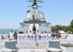 LANAL DENPASAR-BALI SAMBUT KEDATANGAN KPA AUSTRALIA HMAS SYDNEY DDG42 DI PELABUHAN BENOA