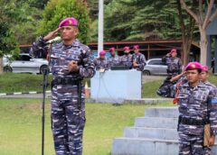 Peringati HUT ke-81 TNI AL, Puslatpurmar 8 Teluk Ratai Gelar Upacara dan Tasyakuran