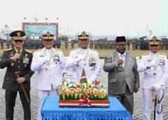 Komandan Kodaeral XIV Hadiri Upacara HUT ke-81 TNI di Wilayah Papua Barat Daya