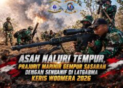 Asah Naluri Tempur, Prajurit Marinir Gempur Sasaran dengan Senbanif di Latgabma Keris Woomera 2026