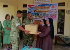 Sambut HUT ke-81 TNI, Koramil Kairatu Berbagi Kebahagiaan Bersama Anak Panti Asuhan Santa Maria