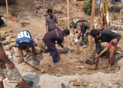 Jembatan Garuda di Dusun Eli Jaya Luhu Terus Dikerjakan, Penggalian dan Pemasangan Bouwplank Dilakukan