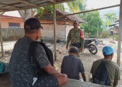 Babinsa Hulung Imbau Warga Waspadai Kebakaran Hutan Saat Musim Kemarau