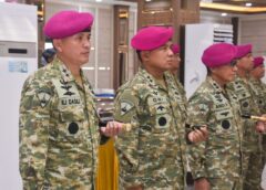 Danpasmar 1 Hadiri Upacara Laporan Kenaikan Pangkat Kolonel Korps Marinir